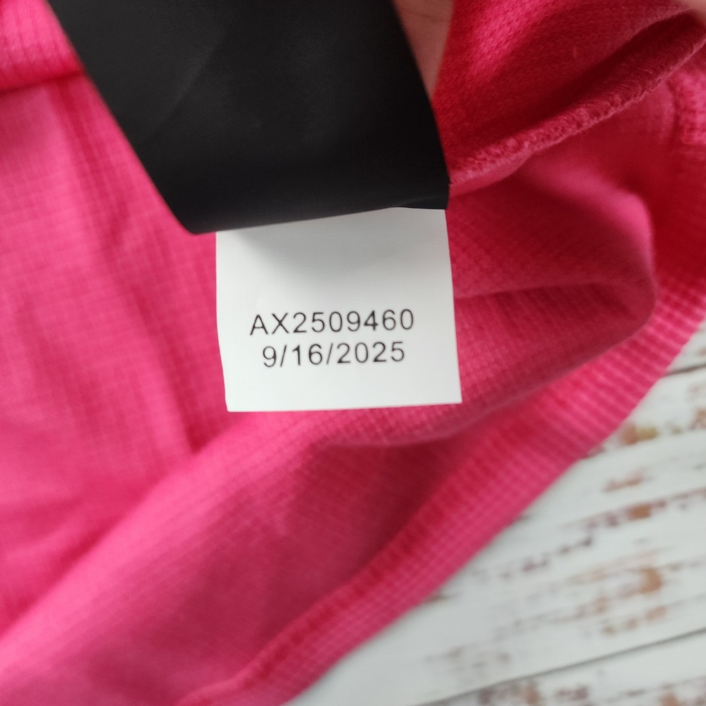 Comfrt Waffle Lounge Tee Unisex 2XL Hot Pink Oversized Cotton Knit T-Shirt. NEW - Picture 5 of 9